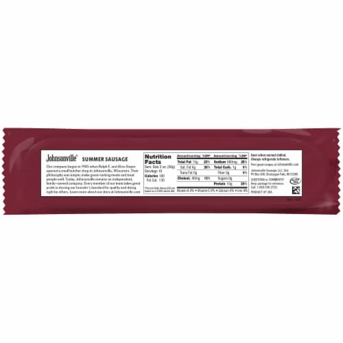 Johnsonville® Original Summer Sausage Perspective: back