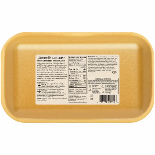 Johnsonville Cheddar Cheese and Bacon Patties Case