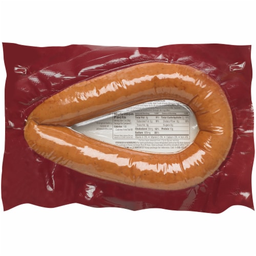 Johnsonville Roasted Garlic Smoked Turkey Sausage Perspective: back