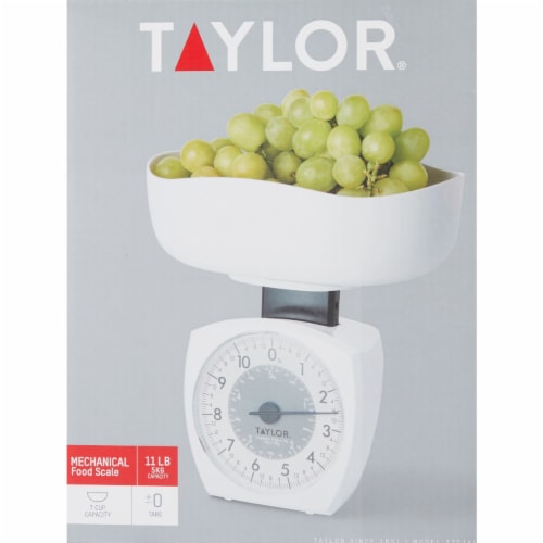 Taylor 11 Lb. Capacity Kitchen Food Scale 3701KL Perspective: back