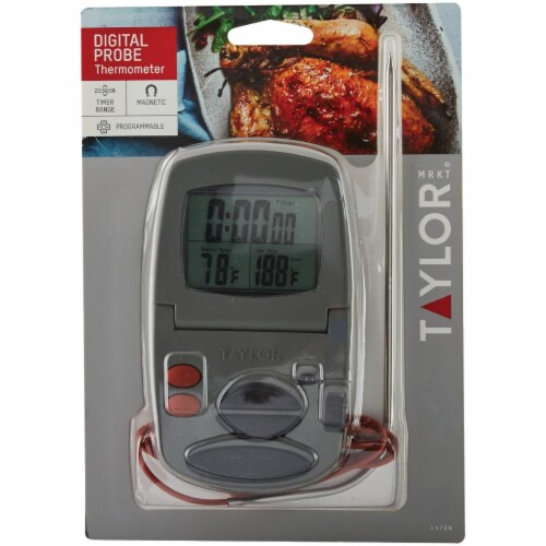 Taylor Digital Oven Kitchen Thermometer 1470N Perspective: back