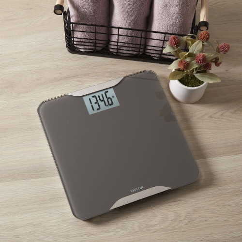 Taylor Digital Bathroom Scale - Taupe Perspective: back
