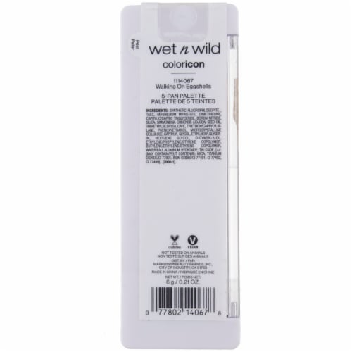 Wet n Wild Color Icon 5-Pan Eyeshadow Palette, Walking on Eggshells, 0.21 oz Perspective: back
