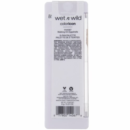 Wet n Wild Color Icon 5-Pan Eyeshadow Palette, Walking on Eggshells, 0.21 oz Perspective: back