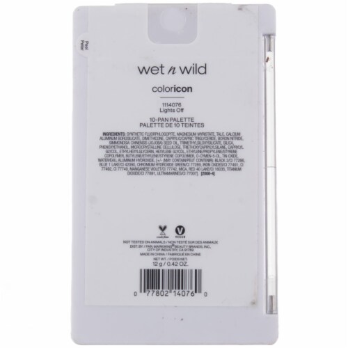 Wet n Wild Color Icon 10-Pan Eyeshadow Palette - Lights Off Perspective: back