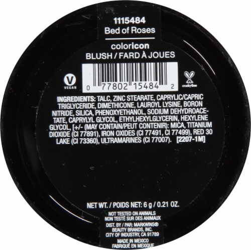 Wet n Wild Color Icon Bed of Roses Pink Blush Perspective: back