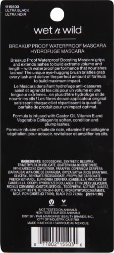 Wet n Wild Breakup Proof Waterproof Ultra Black Mascara Perspective: back