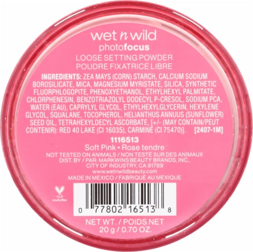 Wet n Wild Photofocus Loose Setting Powder - Soft Pink Perspective: back