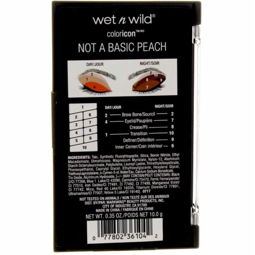 Wet n Wild® Color Icon Not a Basic Peach Eyeshadow Palette Perspective: back