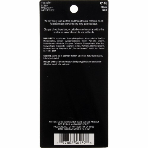 Wet n Wild Megaslim Waterproof Skinny C146 Black Mascara Perspective: back