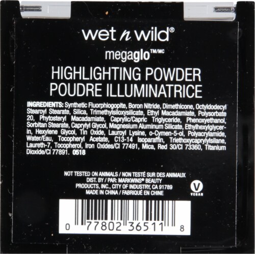 Wet n Wild MegaGlo 335A Bloom Time Highlighting Powder Perspective: back
