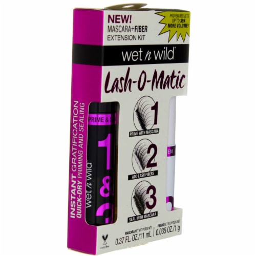 Wet n Wild® Lash-O-Matic Very Black Fiber Extension Kit Perspective: back