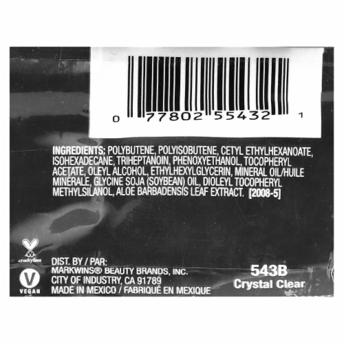 Wet & Wild® Megaslicks™ Lipgloss - Crystal Clear 543B Perspective: back