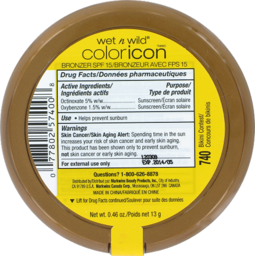 Wet n Wild Color Icon Bikini Contest Bronzer Perspective: back