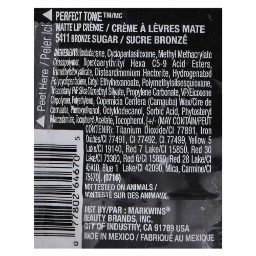 Black Radiance® Perfect Tone™ Matte Lip Creme - Bronze Sugar Perspective: back
