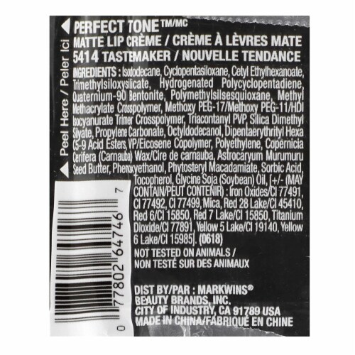 Black Radiance Perfect Tone™ Tastemaker Matte Lip Creme Perspective: back