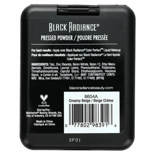 Black Radiance® Pressed Powder Creamy Beige Perspective: back