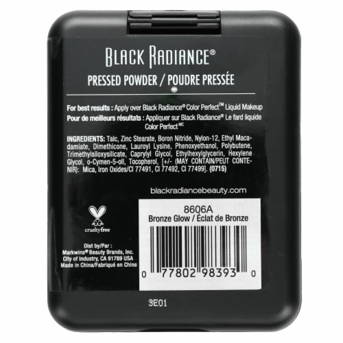 Black Radiance® Pressed Powder Bronze Glow Perspective: back