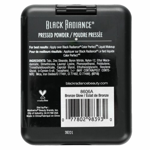 Black Radiance® Pressed Powder Bronze Glow Perspective: back