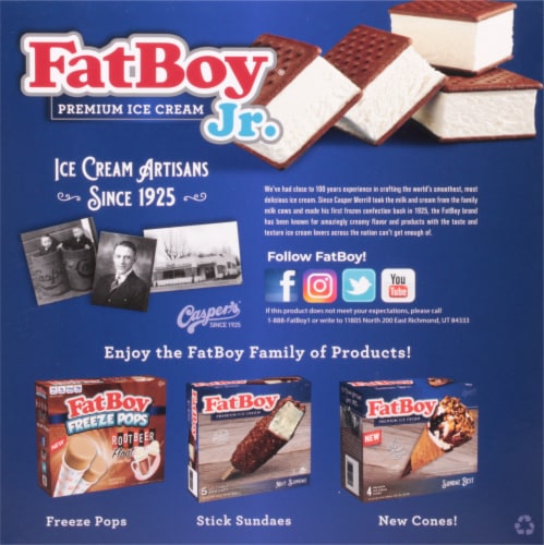 Fat Boy® Junior Vanilla Ice Cream Sandwiches, 9 ct - Fry’s Food Stores