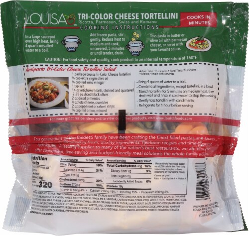 Louisa Tri-Color Cheese Tortellini Perspective: back