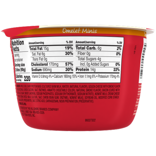Jimmy Dean® Gouda & Bacon Omelet Minis Perspective: back