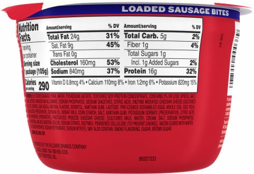 Jimmy Dean® Meat Lovers Loaded Sausage Bites Perspective: back