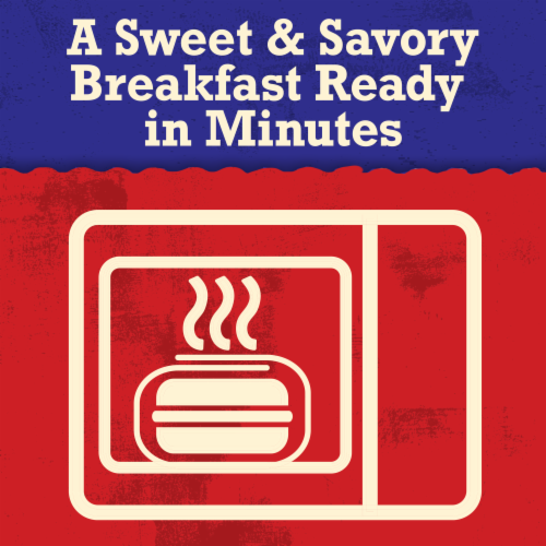 Jimmy Dean® Blueberry Griddle Cake Sausage Egg and Cheese Sandwiches Perspective: back