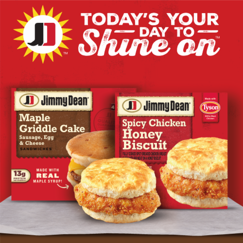 Jimmy Dean Spicy Chicken Honey Biscuit Perspective: back