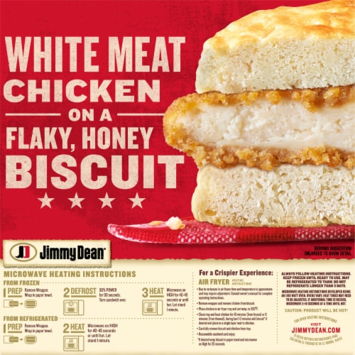 Jimmy Dean® Crispy Chicken Honey Biscuit Perspective: back