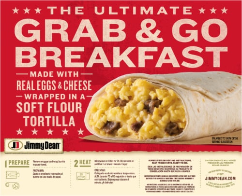 Jimmy Dean® Steak Egg and Cheese Breakfast Wraps Perspective: back