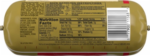 Jimmy Dean® Premium Pork Hot Breakfast Sausage Roll Perspective: back