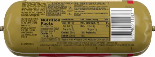 Jimmy Dean® Premium Pork Hot Breakfast Sausage Roll Perspective: back