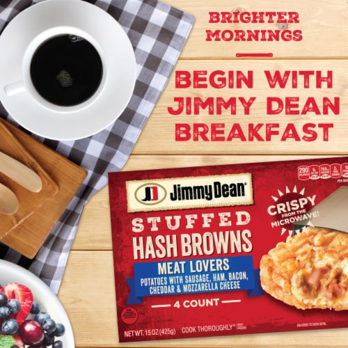 Jimmy Dean® Meat Lovers Stuffed Hash Browns Perspective: back