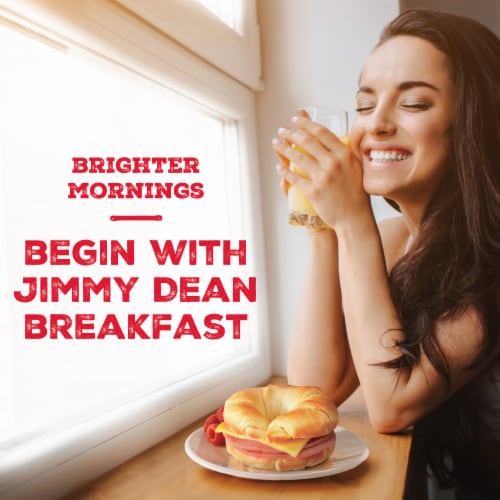 Jimmy Dean® Ham & Cheese Croissant Frozen Breakfast Sandwiches Perspective: back