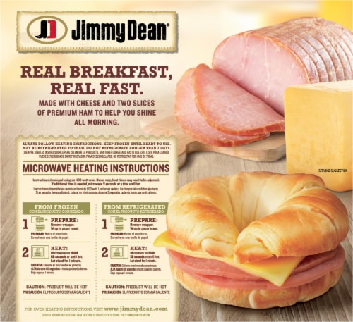 Jimmy Dean®  Ham & Cheese Croissant Sandwiches Perspective: back