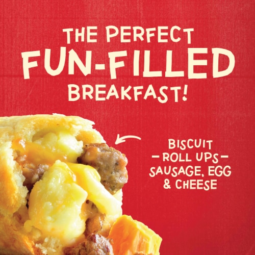 Jimmy Dean® Sausage Egg & Cheese Frozen Breakfast Biscuit Roll-Ups Perspective: back
