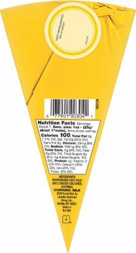 President® Brie Foil Wedge Cheese Perspective: back