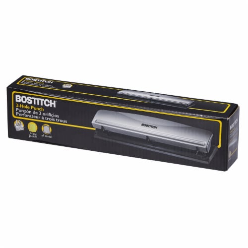 Bostitch 3-Hole Punch - Silver Perspective: back