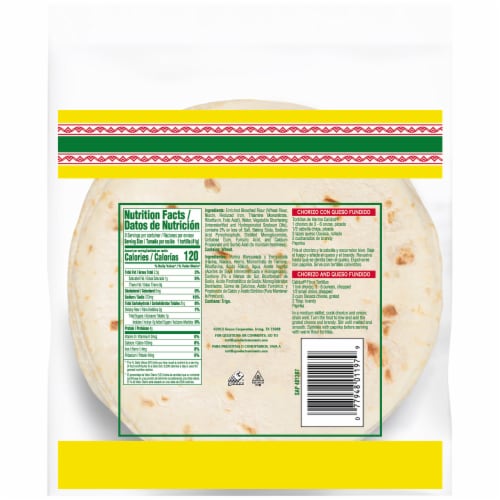 Calidad Flour Tortillas Perspective: back