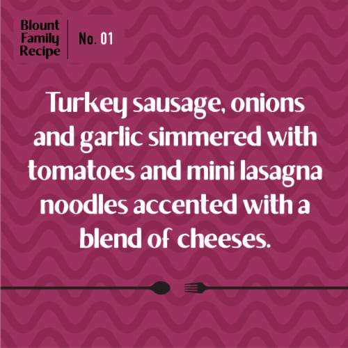 Blount's Family Kitchen Lasagna Soup with Turkey Sausage Perspective: back