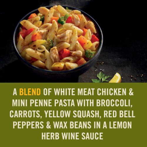 Panera Bread Ready-to-Heat Lemon Chicken Primavera Pasta Meal Perspective: back