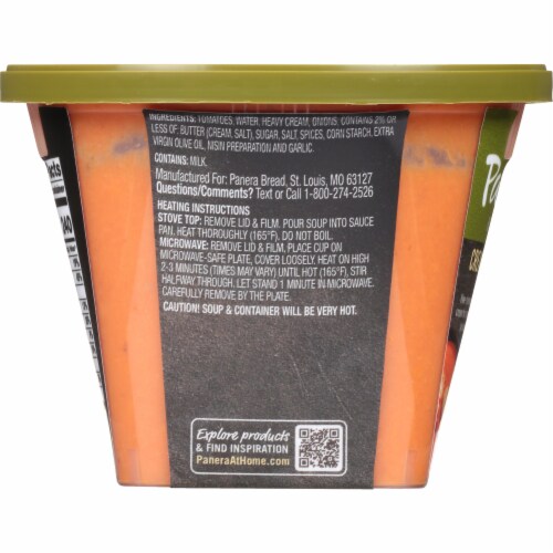 Panera Bread® at Home Gluten Free Creamy Tomato Soup Perspective: back