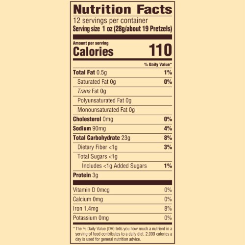 Snyder’s of Hanover, Unsalted Mini Pretzels, 12 Oz Bag