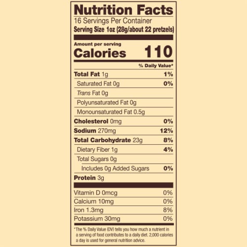 Snyder's® of Hanover Snaps Pretzels Family Size Perspective: back