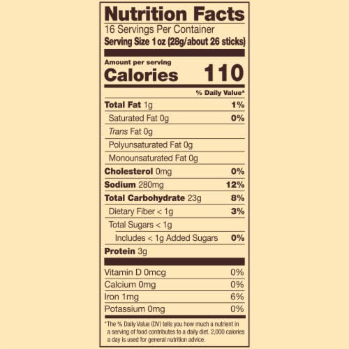 Snyder's® of Hanover Family Size Pretzel Sticks Perspective: back