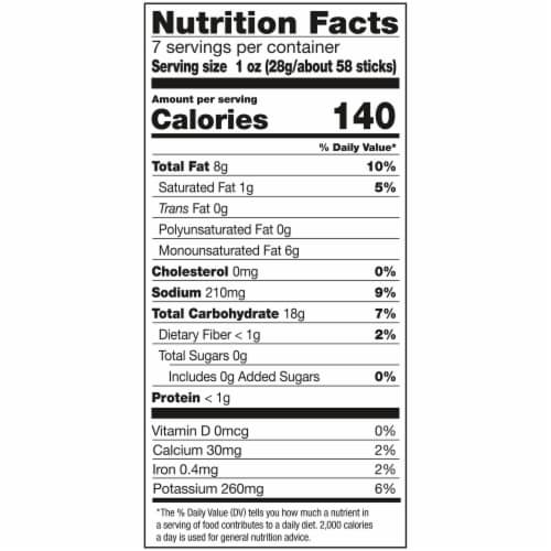 Eatsmart Snacks Garden Veggie Sticks With Potato Tomato & Spinach Perspective: back