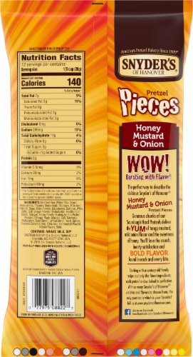 Snyder's of Hanover Honey Mustard & Onion Pretzel Pieces Perspective: back