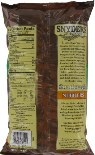 Snyder's of Hanover Sourdough Nibblers Perspective: back