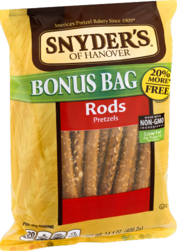 Snyder's of Hanover Pretzel Rods Perspective: back